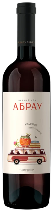 Абрау Купаж красный полсусладкое