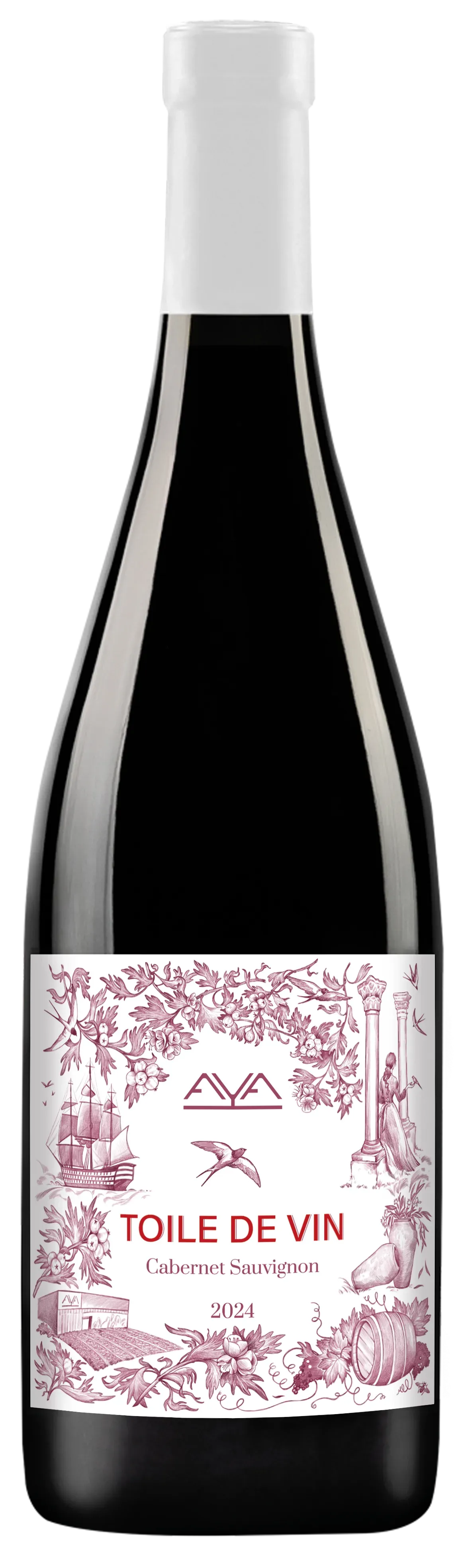 Toile de vin cabernet sauvignon