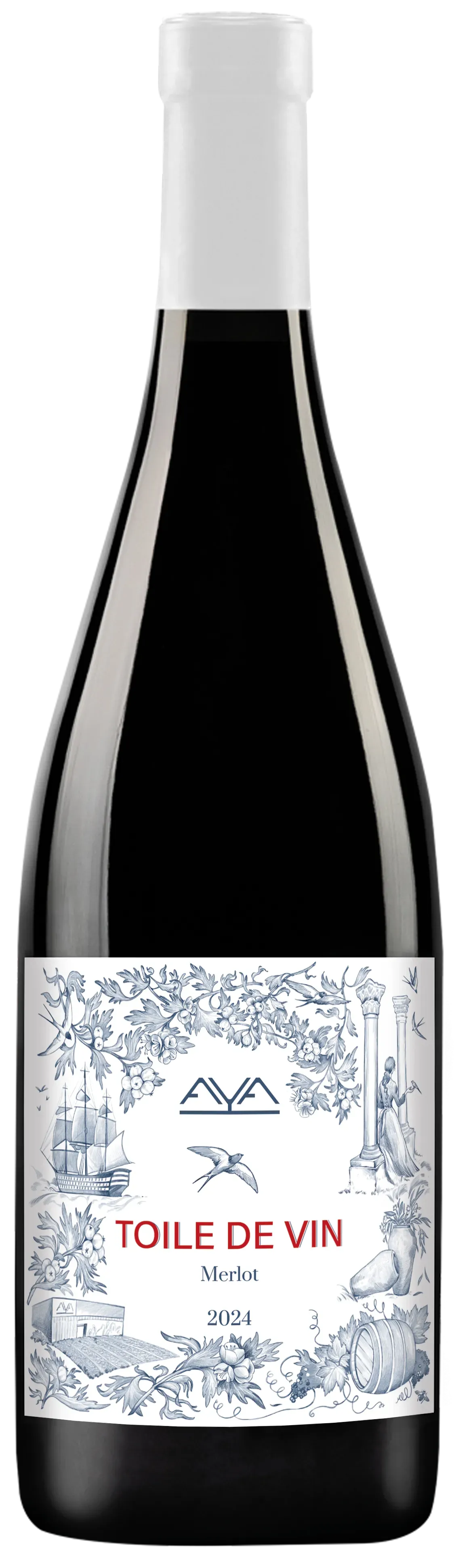 Toile de vin merlot
