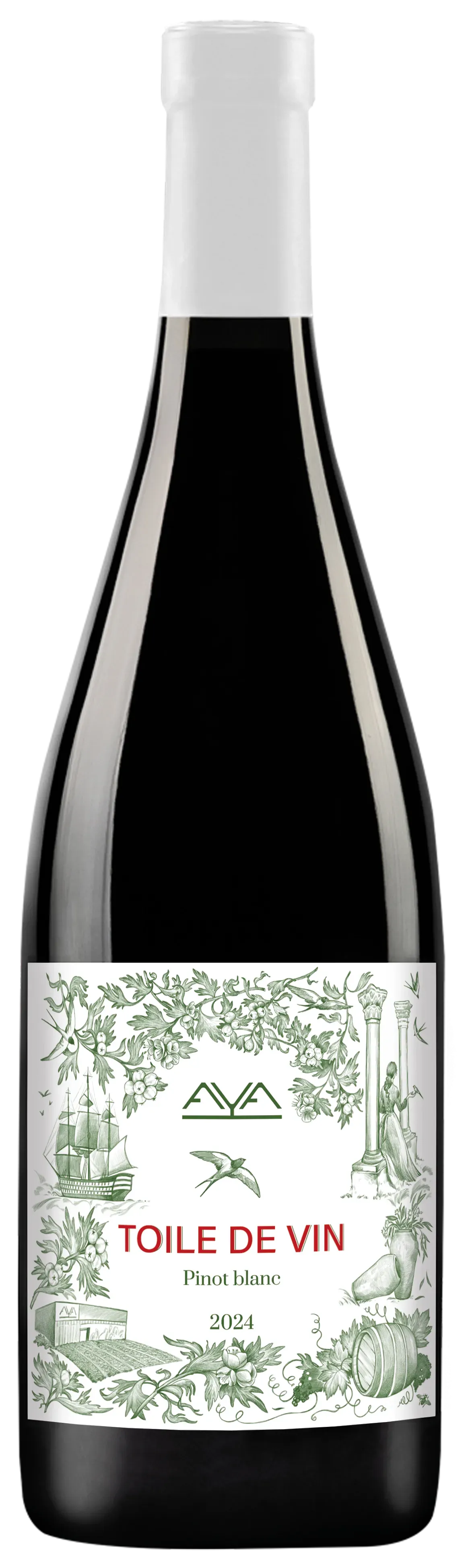 Toile de vin pinot blanc